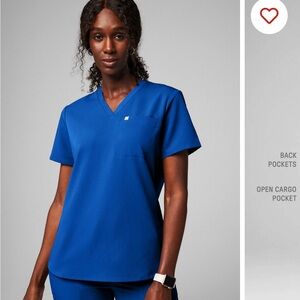 Fabletics Women’s Short-Sleeve V-Neck Top in Royal Blue